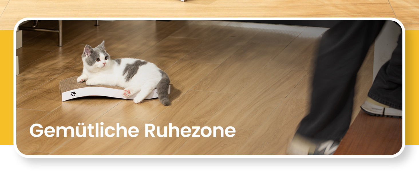 Кігтеточка для котів з коробкою та 4 змінними шарами з картону - велика кігтеточка з міцного гофрокартону, двосторонні шари для дряпання з наклейками DIY - місце для відпочинку котів у квартирі, захист меблів. Велика коробка для котів + 4 кігтеточки + наклейки