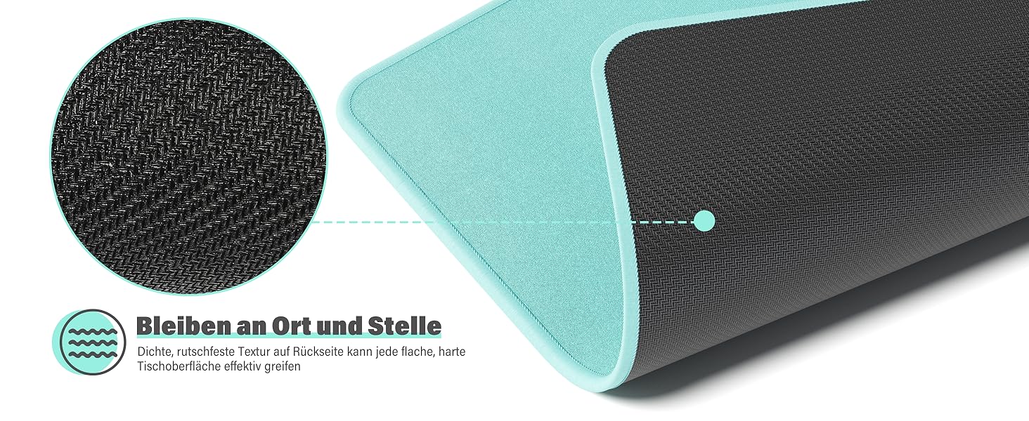 Набір килимків для миші KTRIO 3 шт. (275x215 мм, чорний) з антиковзким покриттям та прошитими краями