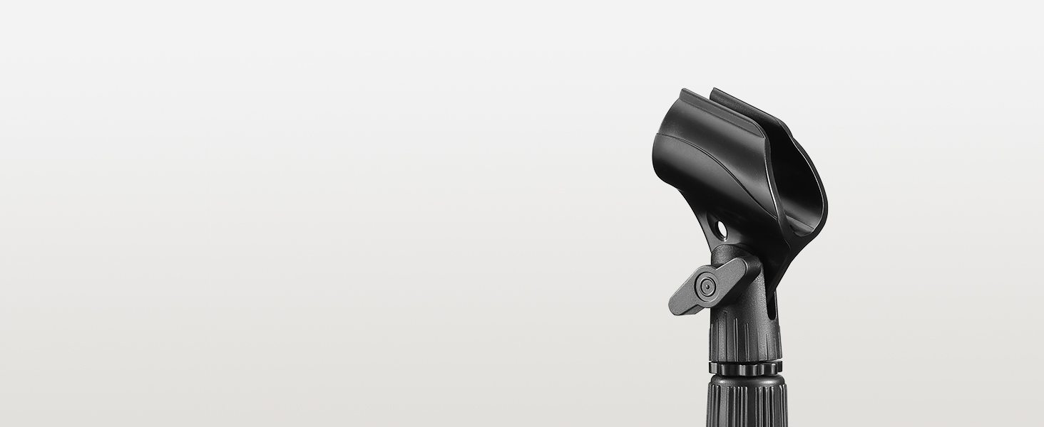 Підставка для мікрофона Moukey на стіл з кліпсою, регульована, 5/8