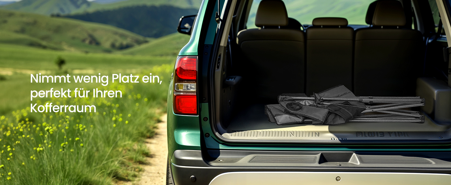 Кемпінговий стілець SONGMICS зі склянкою, для риболовлі, з м'якою спинкою, до 205 кг, чорний