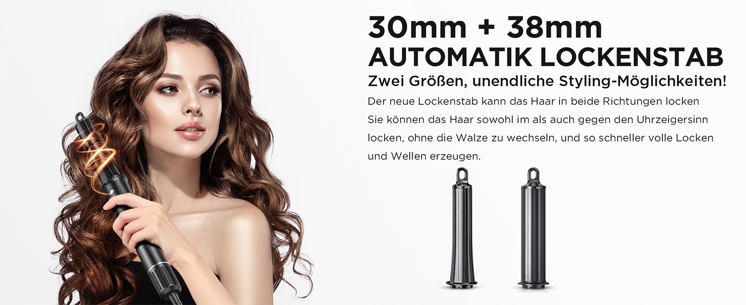 Айрстайлер 5 в 1: Іонний фен, плойка, щітка для об'єму, випрямляч, щітка-випрямляч. Швидке сушіння, об'єм, гладкість та блиск. Gunmetal