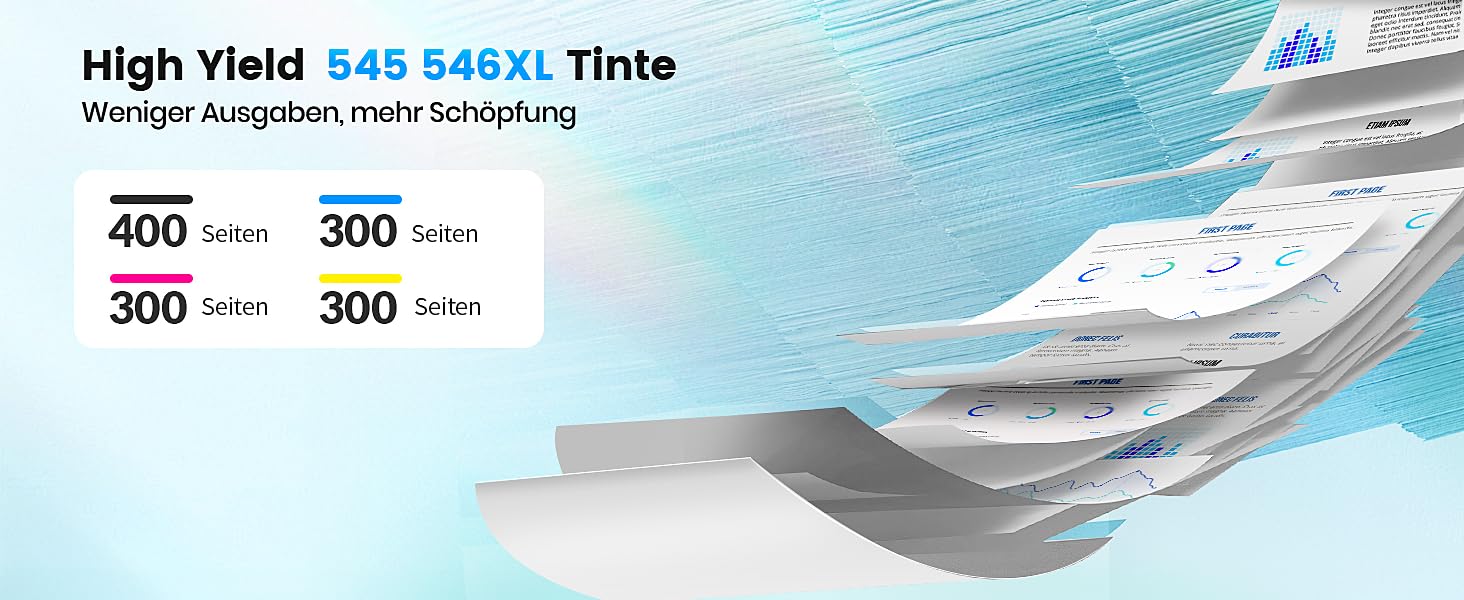 Комплект картриджів Glliter 545XL та 546XL для принтерів Canon PIXMA TS3350, TS3355, TS3450, TS3150, MX495 (чорний та кольоровий)