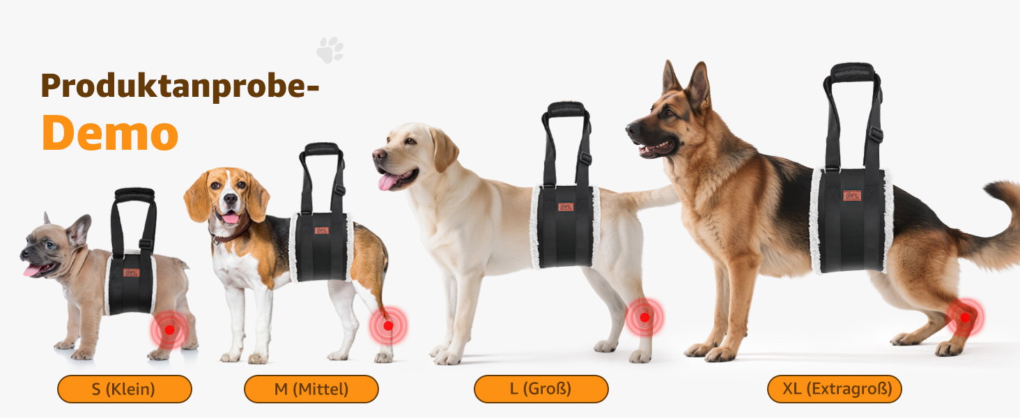 Регульована переносна допомога для собак, переносна лямка для реабілітації, поранених, травмованих або літніх собак - шлейка для собак як засіб допомоги при ходьбі для маленьких і великих собак, сірий колір, XL