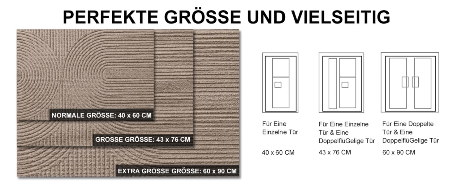 Килимок для дому та вулиці 43x76 см - антиковзкий, водонепроникний, легко миється. Килимок для входу, тераси, саду, коридору (темно-сірий)