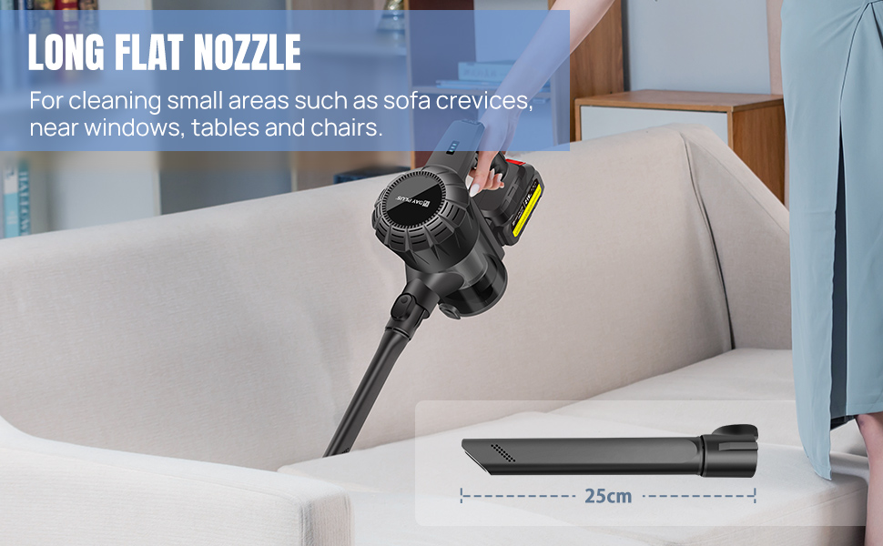 Бездротовий акумуляторний пилосос з антизаплутаною насадкою, фільтрація 99,999%, для будь-яких поверхонь, сірий колір, 2 акумулятори