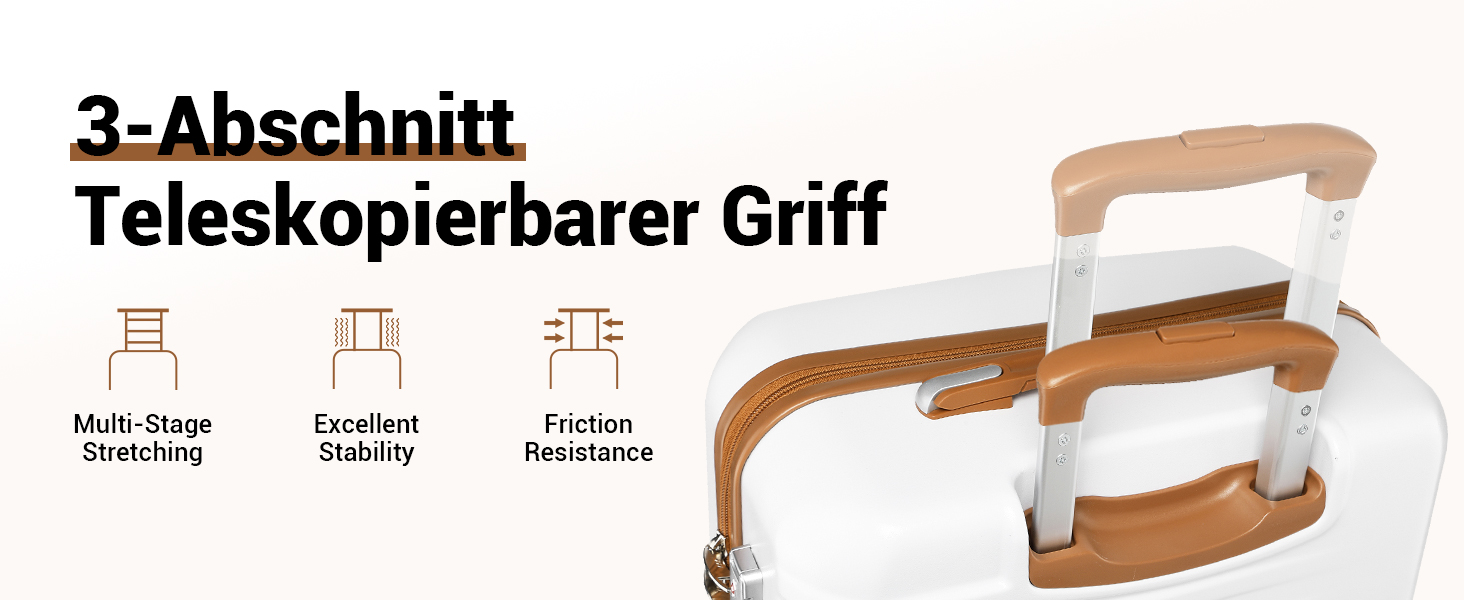 Чемодан British Traveller для ручної поклажі, середній, 64 x 43 x 26.5 см, з TSA-замком, ABS+PC, 24'+28' (білий)