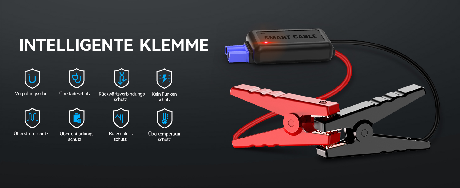 Powerbank Starthilfe 3000A 12V: Зарядний пристрій для автомобіля, SUV, мотоцикла з LED ліхтариком. Запуск до 7.0л бензину або 5.5л дизеля.