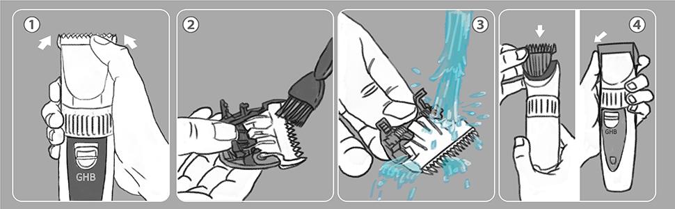 Машинка для стрижки собак та котів Tierhaarschneider - професійна машинка для грумінгу з 6 насадками та акумулятором