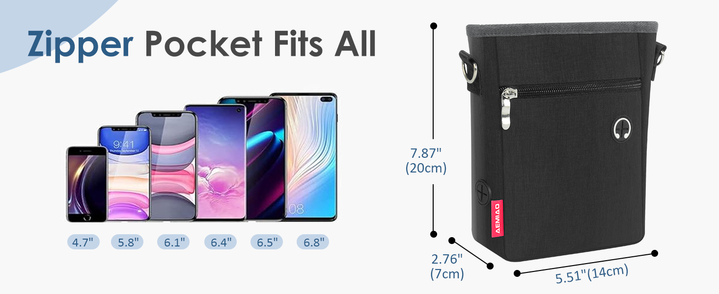 Футляр для ласощів для собак з магнітною застібкою, 2025. Практичний мішок для годування собак, мішок для ласощів з винімною внутрішньою кишенею | Диспенсер для відходів, (Чорний)