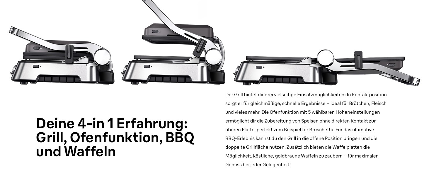 Електричний гриль Braun MultiGrill 7 CG7020: контактний гриль, BBQ та духовка 3-в-1, велика поверхня (12 бургерів), 2000W, 230°, миється в посудомийній машині, з піддоном для жиру, для дому