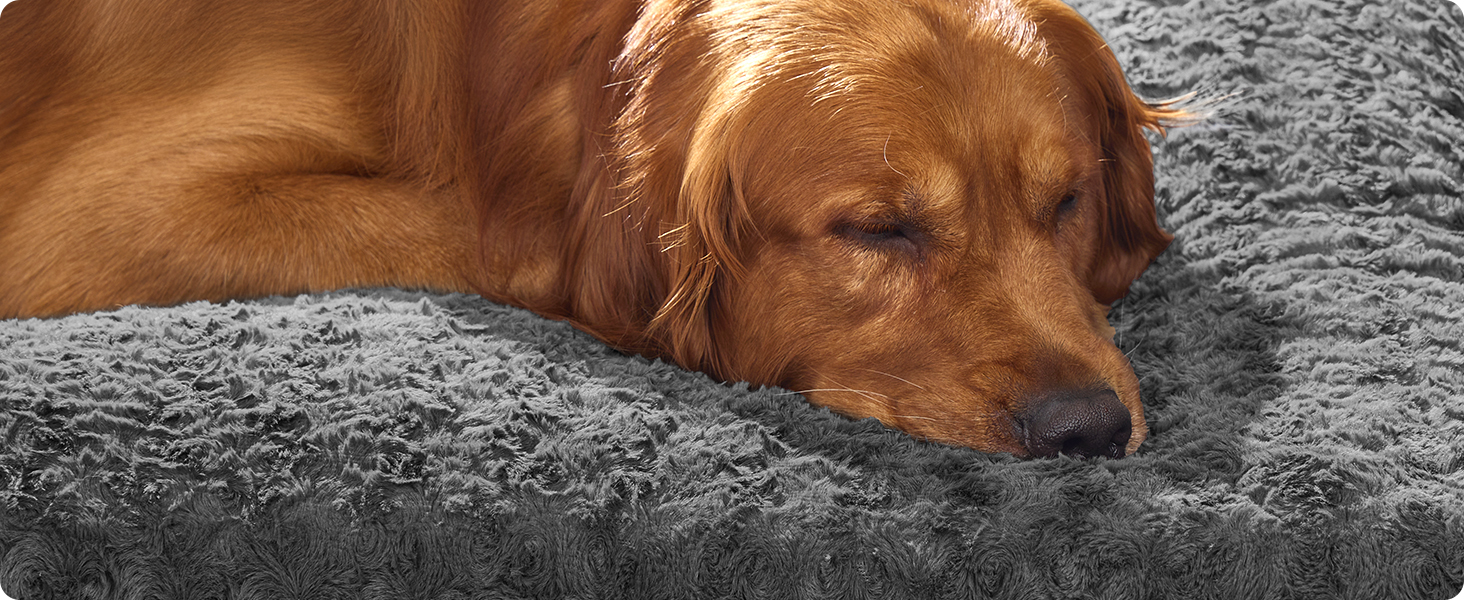 Ліжко для собак Feandrea XL, м'яка подушка для великих собак, 110 x 73 см, сірий колір, зручне та миється, антиковзаюча підкладка, PGW293GN01