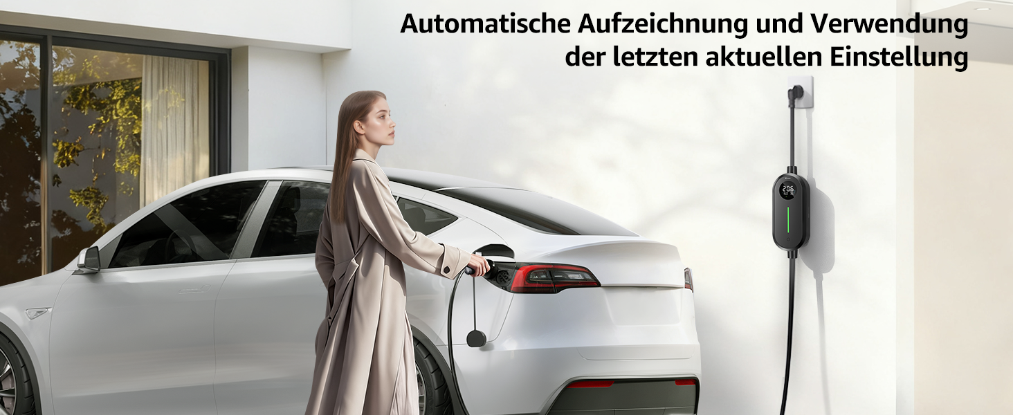 Зарядний пристрій для електромобілів GONEO Typ 2 3.68kW 16A IP66, 6м, 230V з LCD та таймером