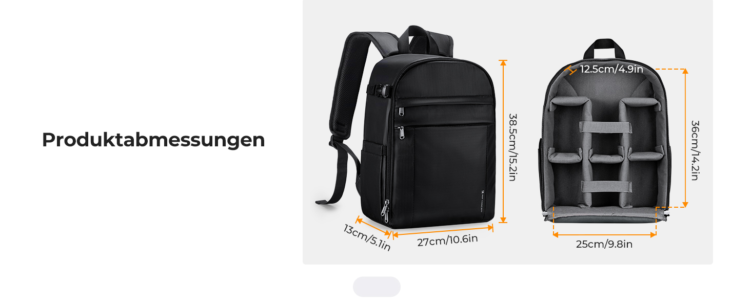 Рюкзак для фотокамери K&F CONCEPT з захистом від дощу, для DSLR/SLR, зелений з імітацією шкіри