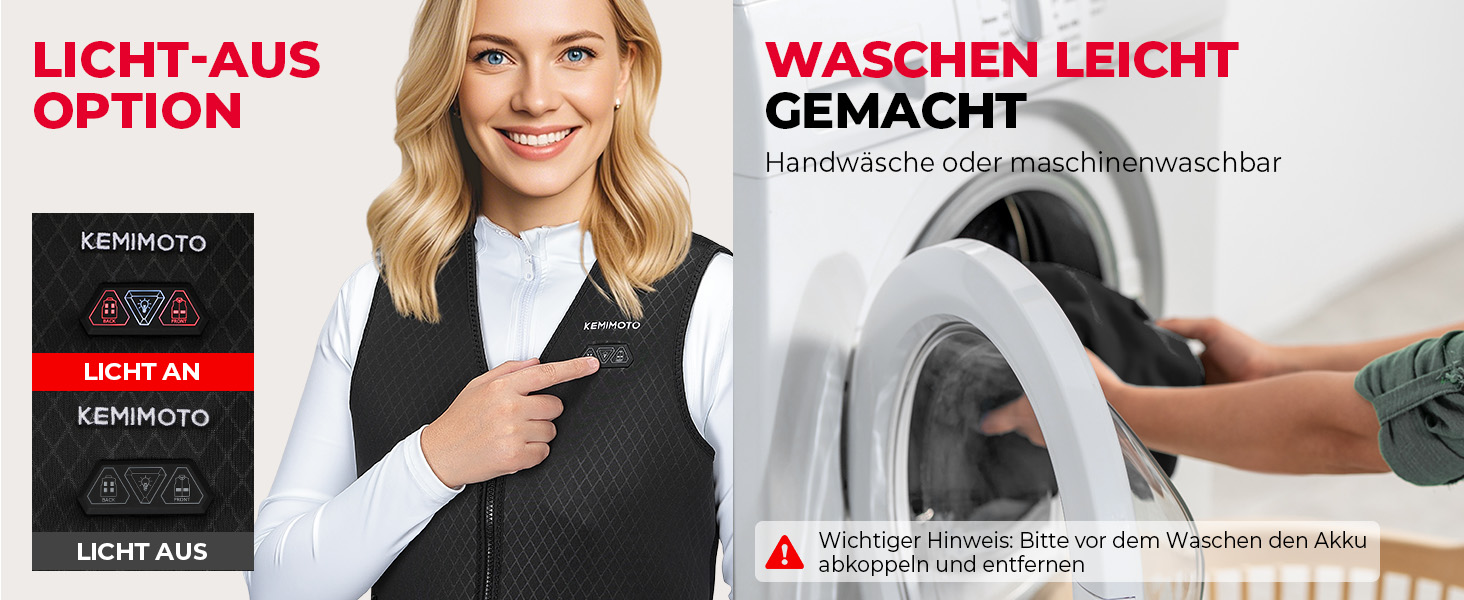 Обогреваемая жилетка KEMIMOTO для женщин с 6 зонами обогрева, 3 уровня нагрева, USB, для мотоцикла, активного отдыха, кемпинга, катания на лыжах, походов, аккумулятор 10000mAh