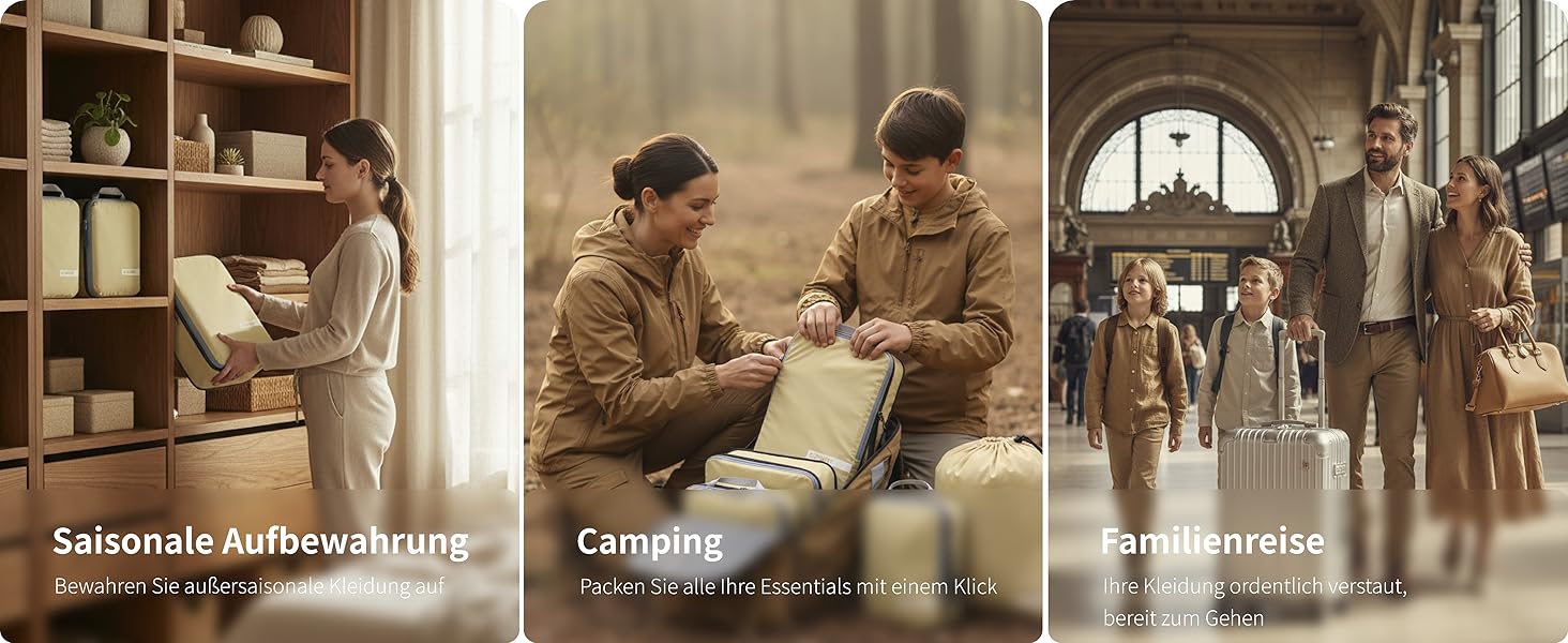 Набір кубиків-органайзерів для подорожей Cipway, 6 шт, білий, розширюваний, ультралегкий