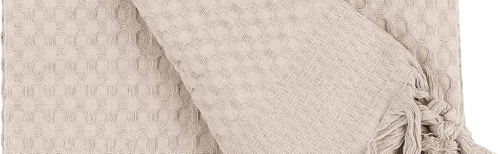 Покривало BOHORIA Premium 220x240 см, 100% бавовна, Oeko-Tex, вафельна текстура, двостороннє, смарагдове, велике для ліжка, дивана, Urban Loft