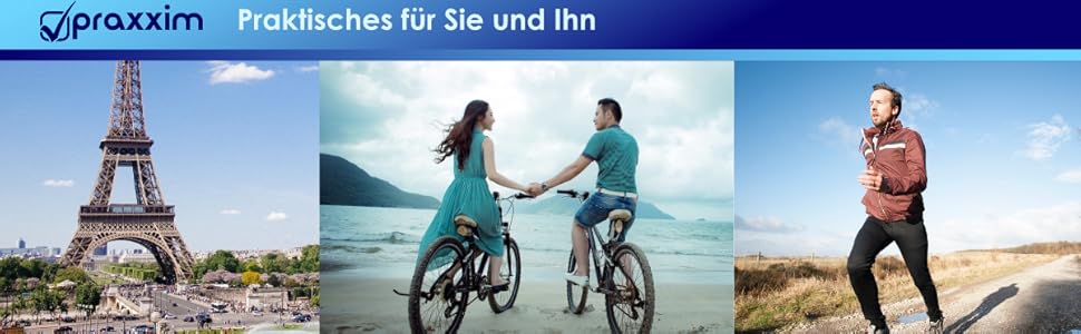 Поясна сумка для чоловіків та жінок - ЕКСТРА ПЛАСКА - для телефонів до 7 дюймів - ідеальна для спорту, подорожей та бігу. Чорна, стильна