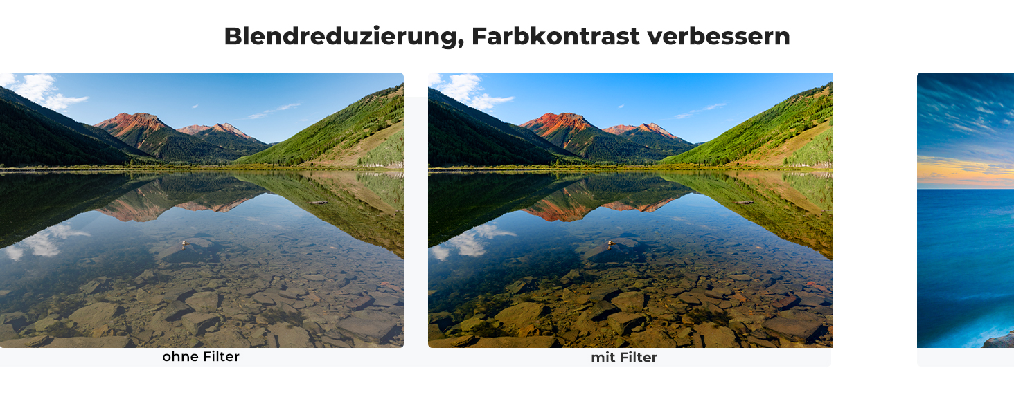 Набір фільтрів K&F Concept 77mm: поляризаційний (CPL), UV, ND1000 (Nano-Dazzle)