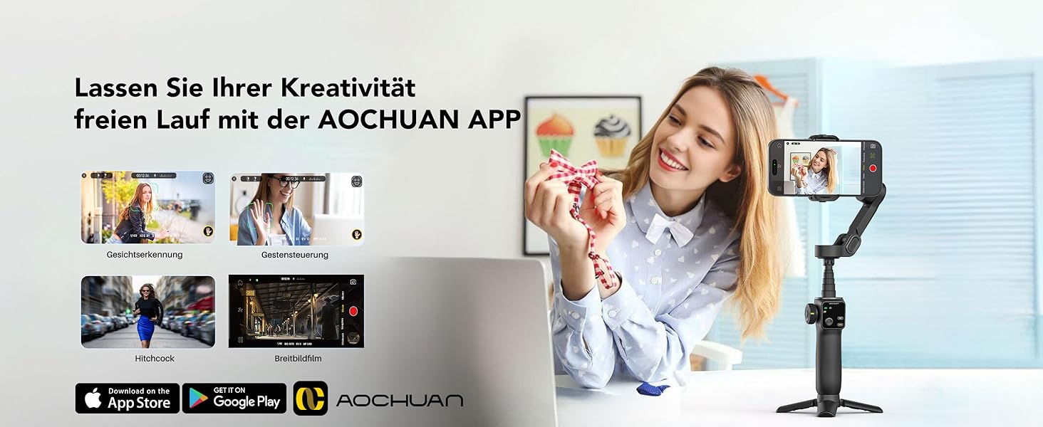 Стабілізатор для телефону Smart V8 Black з 3-осьовою стабілізацією та 7.8-дюймовою штангою, AI-трекінг, OLED-дисплей, кнопка зйомки