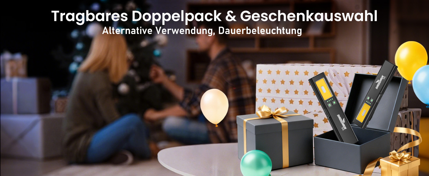 LED-ліхтарик Shadowhawk 2 шт. Зарядний, водонепроникний, COB, з магнітом та кліпсою, 7 режимів, чорний | Для кемпінгу, майстерні, надзвичайних ситуацій