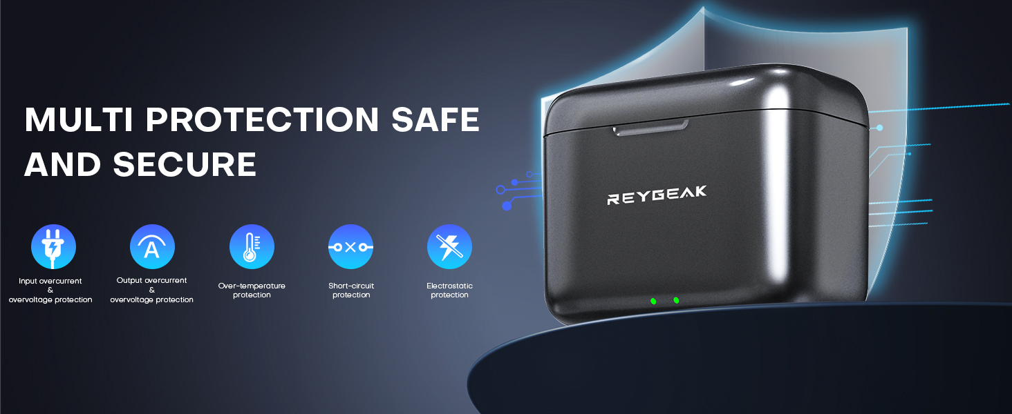 REYGEAK акумулятори для Insta360 X5, 2 x 2800 mAh, комплект з зарядним пристроєм