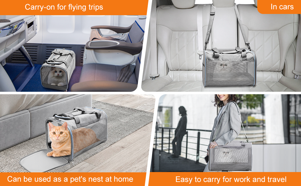 Чорна сумка-переноска для собак, ідеальна для подорожей, міцна та довговічна