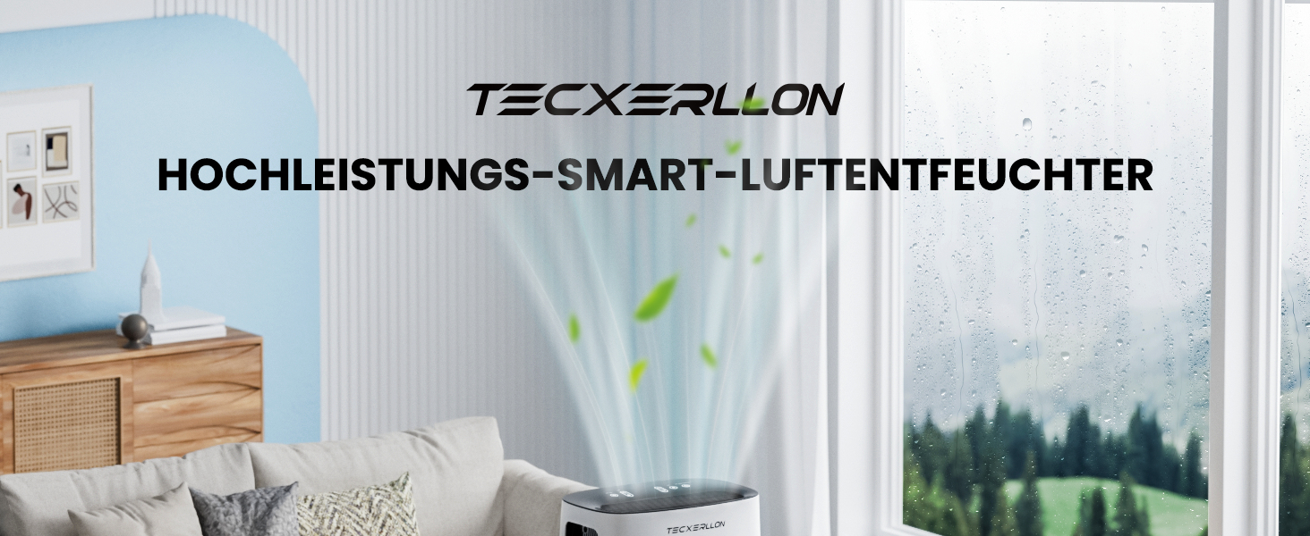 Електричний осушувач повітря 25л/день, 50㎡, з керуванням через додаток та сенсорною панеллю, для підвалу, бак 3.7л, злив по шлангу, 47dB, таймер 24г, захист від дітей, 3 роки гарантії