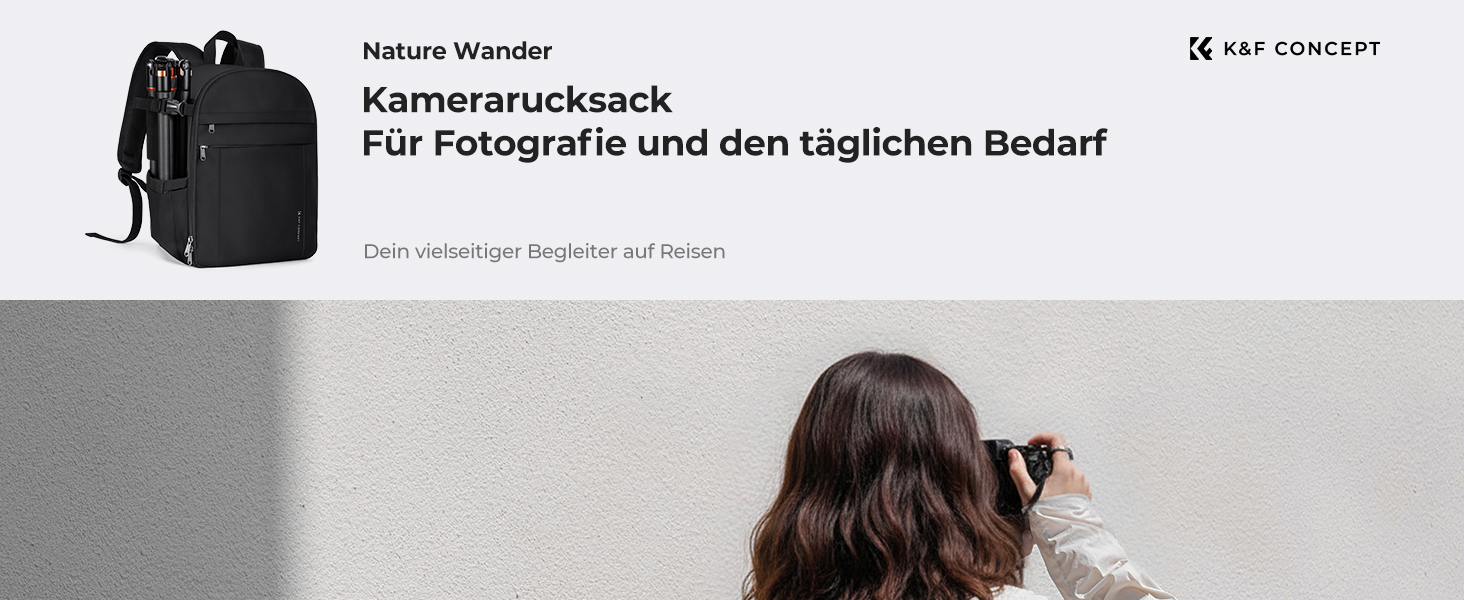 Рюкзак для фотокамери K&F Concept: компактний, легкий, з дощеміцким покриттям, для DSLR/SLR, з відділенням для штатива