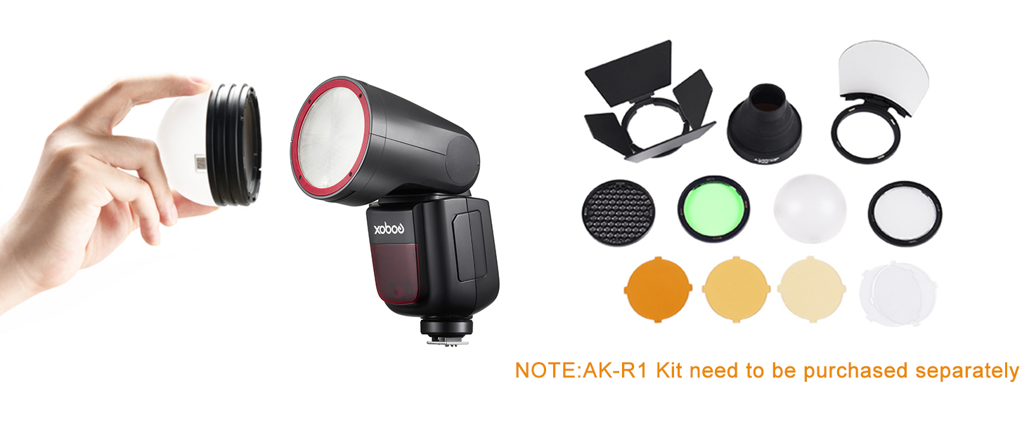 Спалах Godox V1N для Nikon: потужний, швидкий, з Li-Ion акумулятором, 76 Вт, TTL, HSS 1/8000, 480 спахів, перезарядка 1.5с