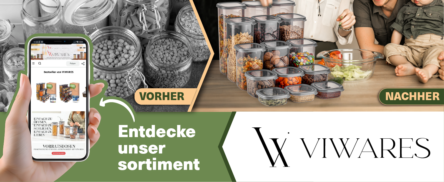 Набір контейнерів для зберігання Peggy 36 шт. з герметичними кришками - для спецій, круп, борошна