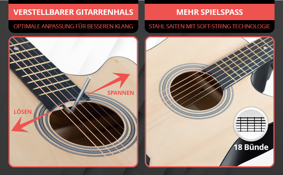 Rocktile WSD-5C-NT: Акустична гітара Western Slim Line Dreadnought - Натуральний колір (з аксесуарами)