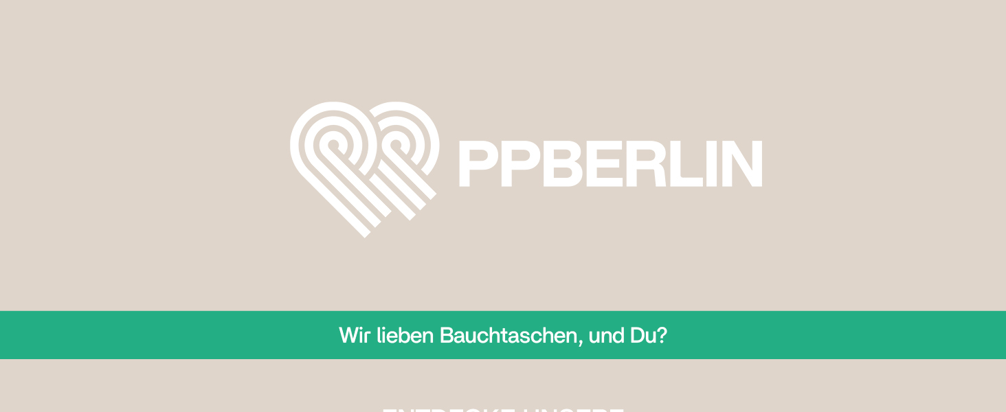Чоловіча/Жіноча поясна сумка PP-Berlin чорного кольору з трьома відділеннями, ручної роботи, веганська, Made in Germany, для повсякденного використання та відпочинку