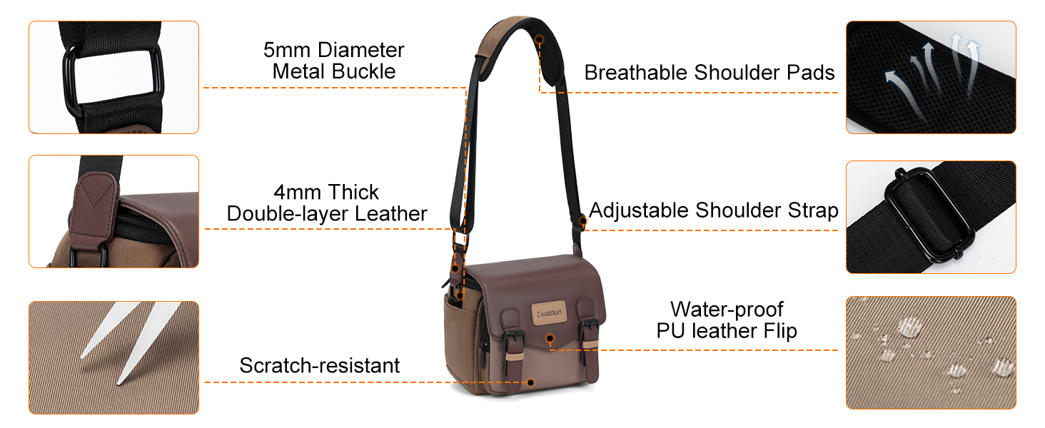 Чохол для камери Braun S: компактний, водонепроникний, з кріпленням для штатива. Підходить для DSLR/SLR/беззеркальних камер та об'єктивів