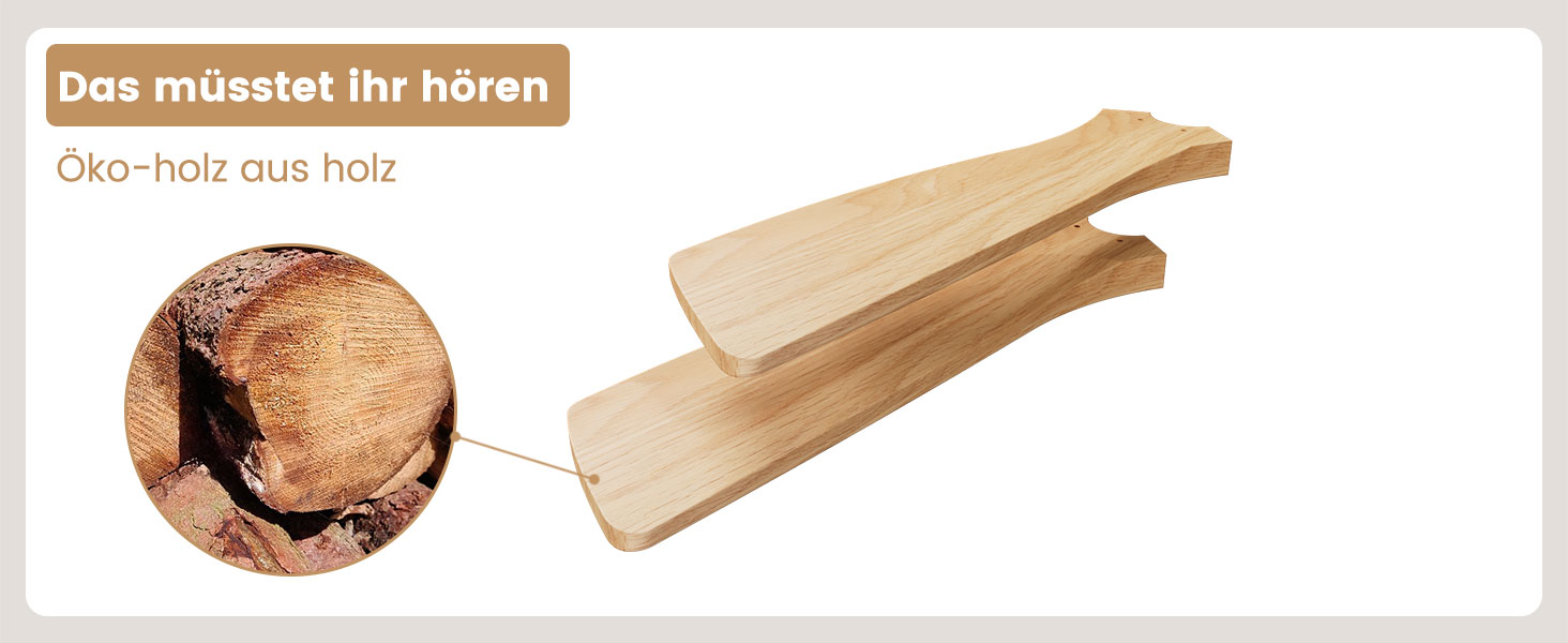 Стеляний вентилятор Holz з підсвічуванням, регулюванням яскравості LED 24W, тихий DC-двигун 38W, діаметр 132 см, з пультом дистанційного керування та таймером, 6 швидкостей, дерев'яний дизайн