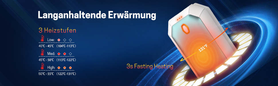 Електричні грілки для рук, 2 шт., 4000mAh, портативні, для активного відпочинку, кемпінгу, полювання, гольфу, зимові подарунки для жінок, чоловіків, сімей (блакитний)