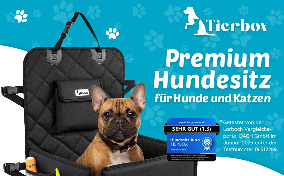 Автокрісло для собак з дозатором кульок для прибирання - зручне автокрісло для маленьких собак | Зручне та безпечне