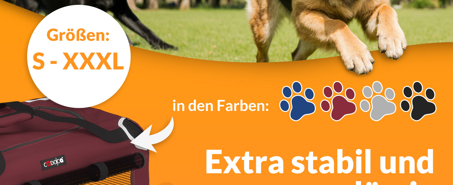 Транспортна переноска для собак, складана, міцна, M 60x42x44 см, червона