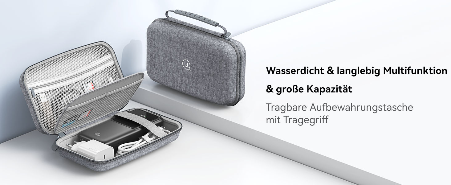 Водонепроникна електронна органайзер для кабелів, портативна двошарова кабельна сумка
