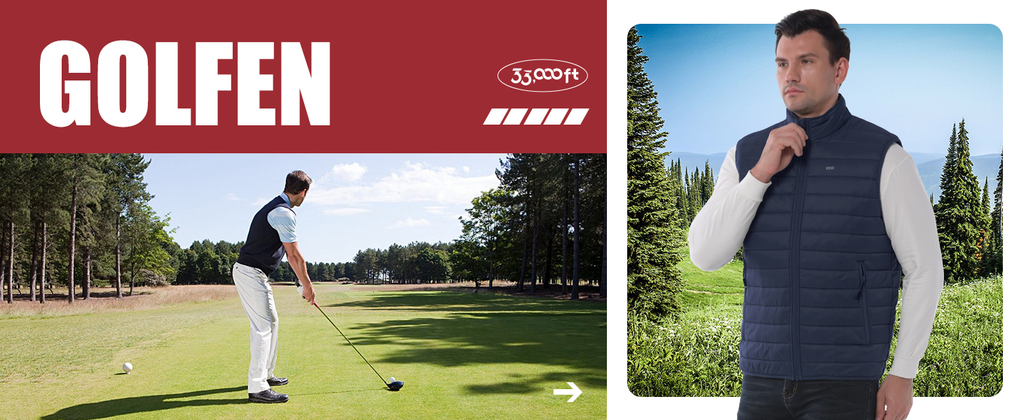 Стьобана жилетка для чоловіків 33000ft Outdoor з утеплювачем, гібридна спортивна жилетка з 5 кишенями, для походів та їзди на коні (Сірий, 4XL)