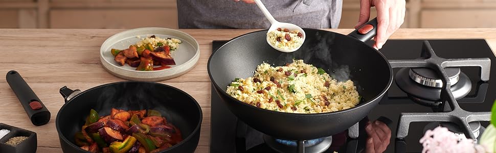 Woll Eco Lite QXR Induction Fry Pan - 28cm, Oven-Safe, PFAS-Free, Recycled Aluminum