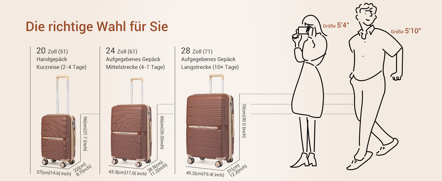Чемодан British Traveller Mittelgroß: міцний валіза на 8 колесах з TSA-замком (66 x 43.3 x 28.5 см)