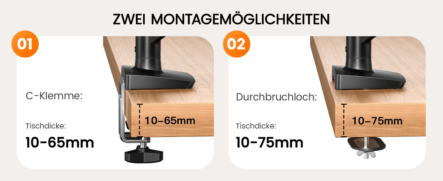 Кріплення для монітора ErGear 2 монітори, регульоване, для екранів 13-32