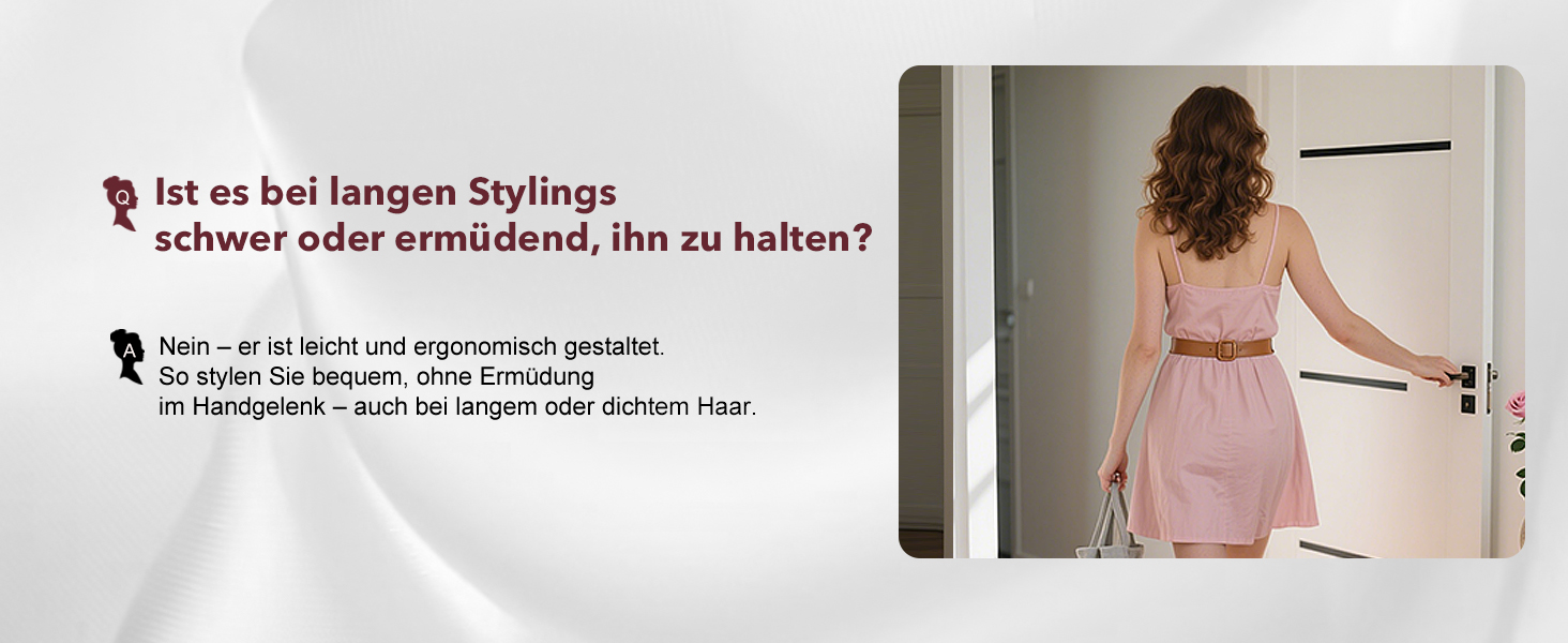 Airstyler 6-в-1: Фен, плойка, об'єм, локони, випрямлення. Рожевий (Champagnerfarben)