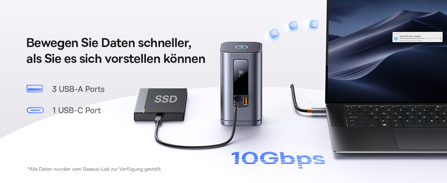 Базаус Док-станція USB-C 12-в-1 для ноутбуків Dell/HP/Lenovo/Asus/Acer/Mac, 2 монітори 4K HDMI, 10Gbps USB-C/A, 100W PD, Gigabit Ethernet
