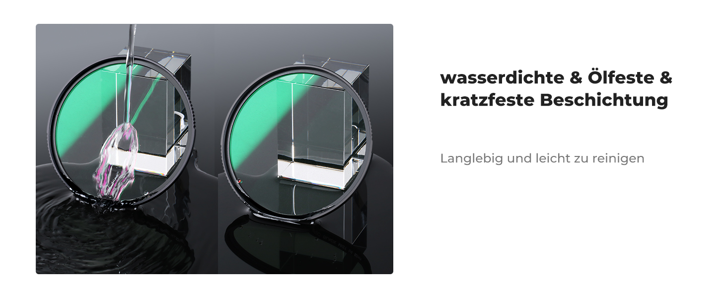 Фільтр UV K&F CONCEPT 62mm з покриттям Nano-Xcel: захист від відблисків та подряпин, твердість 9H