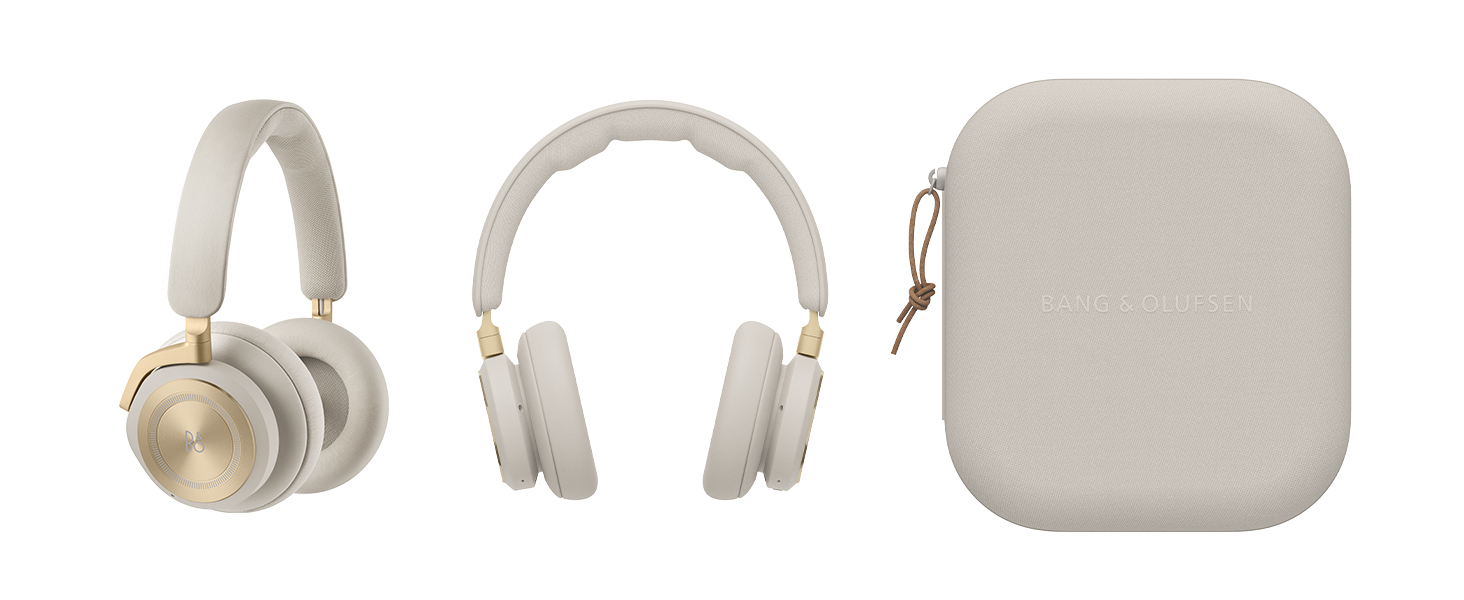 Bang & Olufsen Beoplay HX – Бездротові навушники Bluetooth з шумозаглушенням, до 40 годин роботи, 6 мікрофонів, золотий колір