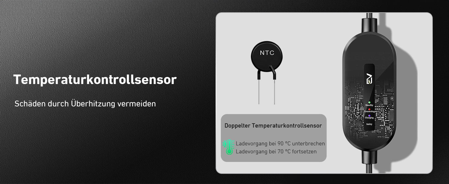 Кабель для електромобіля Evjuicion Typ 2 Schuko, 3.68kW, 6м, 16A, IP67, чорний. Зарядний кабель для ID.3/4, X1, 5ER, Model Y/3 та інших електромобілів