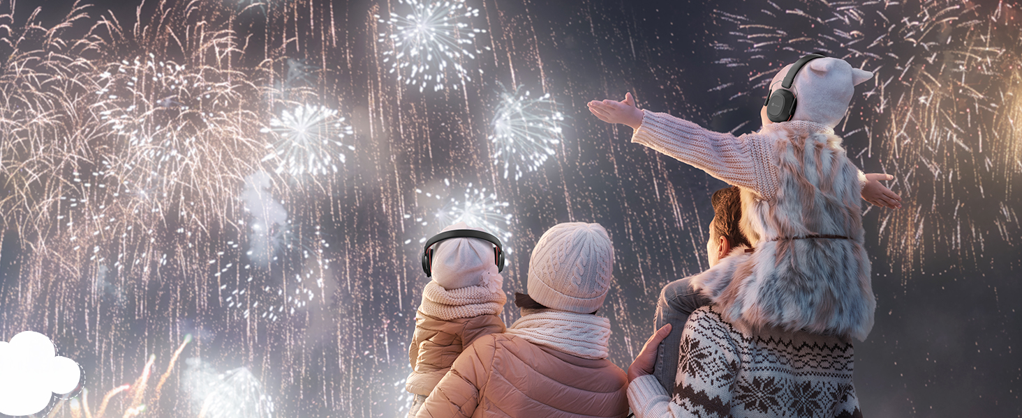 iClever навушники з шумозаглушенням для дітей (Рожеві котячі вушка) (Чорний та червоний)