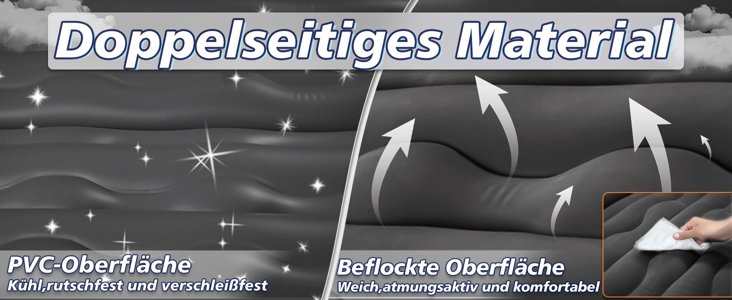 Надувна автомобільна матрац FORMIZON SUV 180x140 см з насосом та 2 подушками для подорожей та кемпінгу, чорний