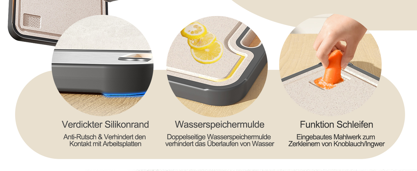 Дошка для нарізання Titan, двостороння, з чистого титану, кухонна, безпечна для продуктів харчування, з антипригарним покриттям, довговічна та легка у митті, 39 x 28 см